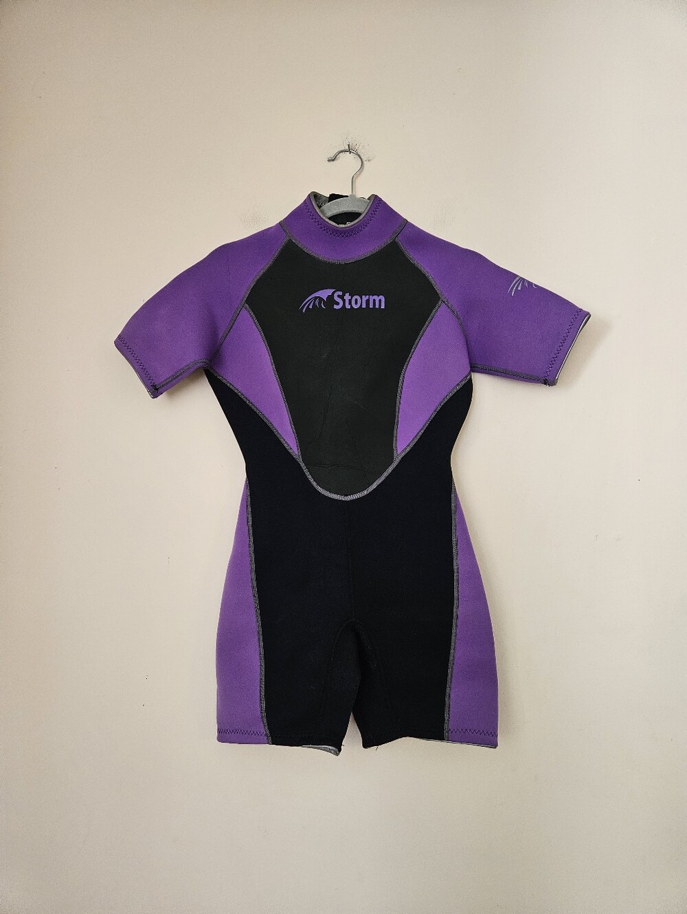 Storm Women's  Short Sleeve Wetsuit - Purple & Black, Size Small